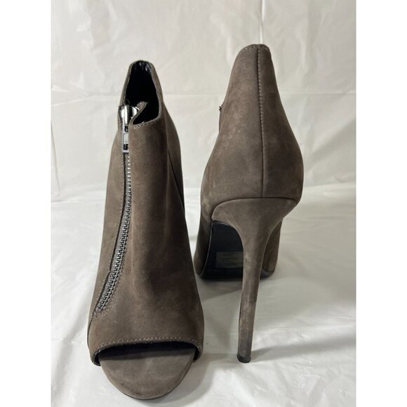 Steve Madden Mirabele grey Platform Suede Booties Sz 9 - Picture 8 of 10